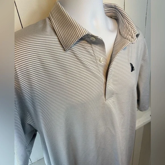Dunning Golf Polo Shirt Men’s Size XL Striped Shirt Short Sleeve - Picture 4 of 6